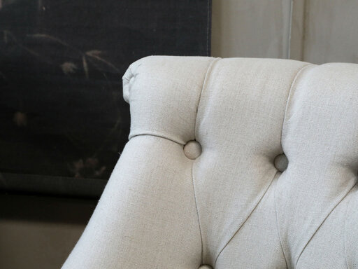 Impressionen zu Chic Antique Franz. Sessel in Leinenstoff, Bild 6
