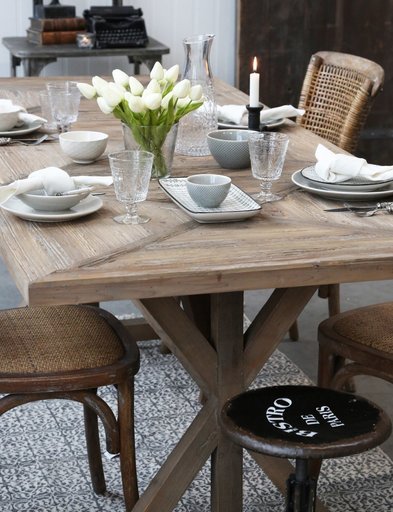 Impressionen zu Chic Antique Französischer Esstisch in Recyclingholz, Bild 1