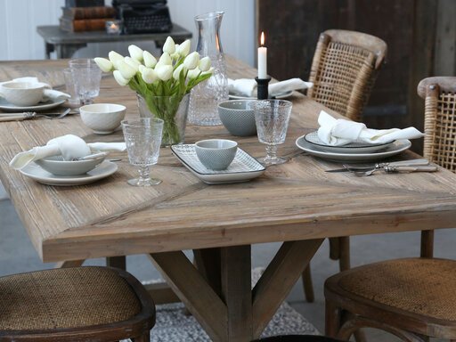 Impressionen zu Chic Antique Französischer Esstisch in Recyclingholz, Bild 2