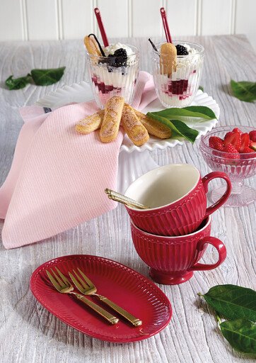 Greengate Kaffeetafel in Claret Red