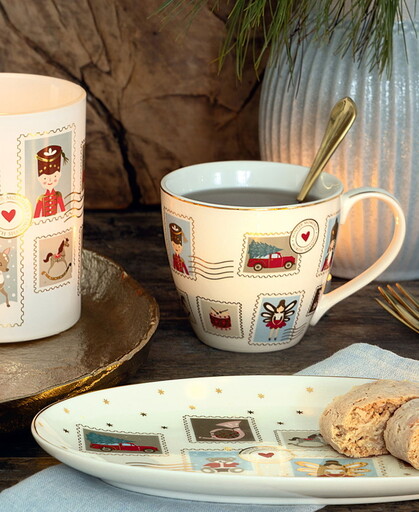 Impressionen zu GreenGate Mug Xmas Letter white, Bild 1