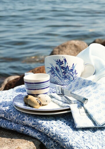 Impressionen zu GreenGate Papierserviette Linea blue small 20er, Bild 1