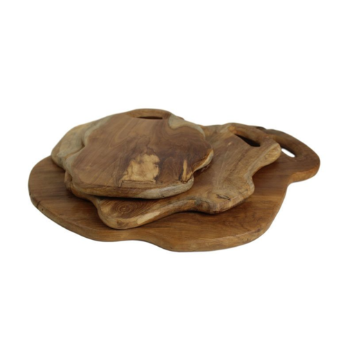 Impressionen zu HSM Collection Holztablett Teakholz natur, Bild 1