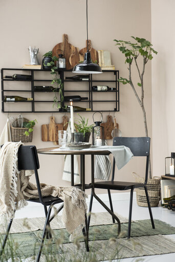 Impressionen zu IB Laursen Cafetisch mit Holztischplatte und Metallgestell UNIKA, Bild 2
