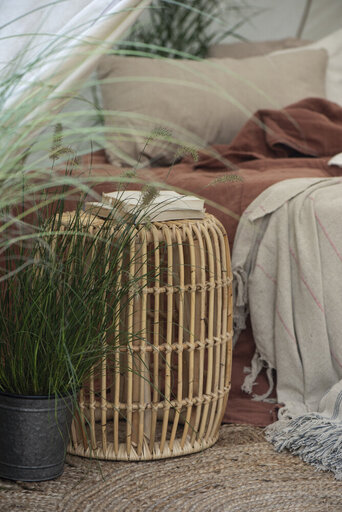 Impressionen zu IB Laursen Hocker rund aus Rattan, Bild 3