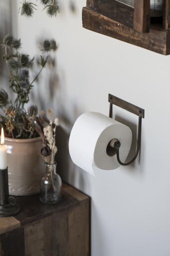 Impressionen zu IB Laursen Toilettenpapierhalter aus Metall mit Holzrolle, Bild 5