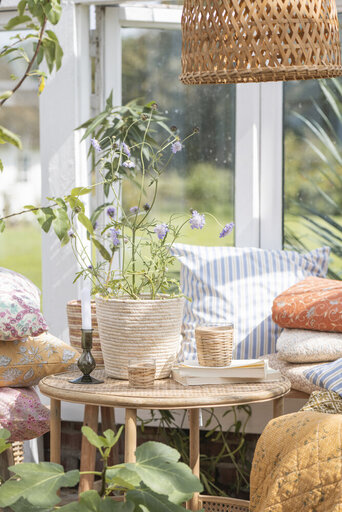 Impressionen zu IB Laursen Kissenbezug Anja creme mit Blumenmuster, Bild 2