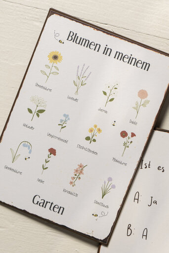 Impressionen zu IB Laursen Metallschild Blumen in meinem Garten, Bild 1