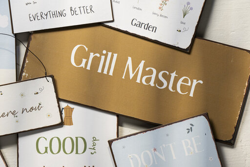 Impressionen zu IB Laursen Metallschild Grill Master, Bild 1