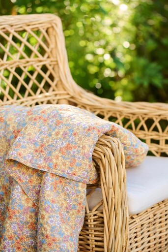 Impressionen zu IB Laursen Quilt Blumenwiese Gelb – Skandinavische Baumwolldecke, Bild 2