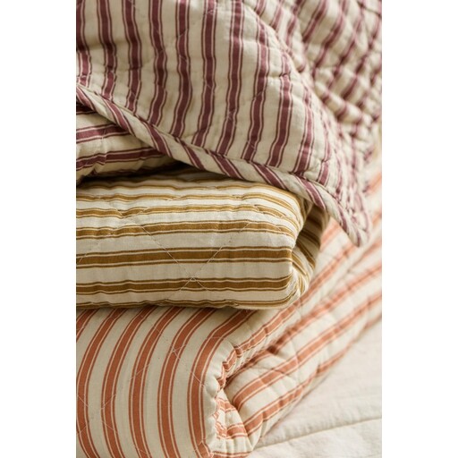 Impressionen zu IB Laursen Quilt Sand mit Streifen, Bild 1