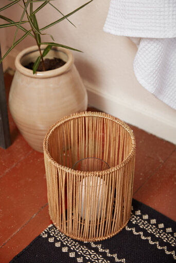 Impressionen zu IB Laursen Runder Kerzenhalter Rattan, Bild 2