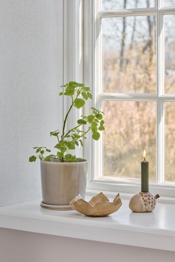 Impressionen zu IB Laursen Steingut-Schale laubblattförmig Braun, Bild 2