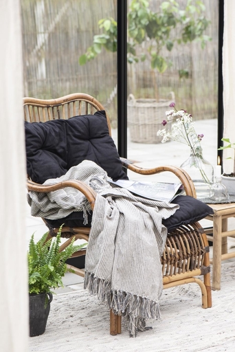 Impressionen zu IB Laursen Stuhl Sessel Rattan, Bild 2