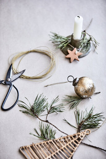 Impressionen zu IB Laursen Deko Tannenbaum Rattan, Bild 3