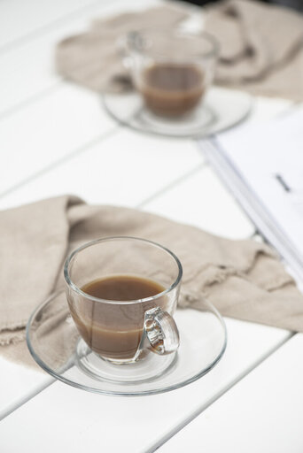 Impressionen zu IB Laursen Tasse mit Untertasse Glas, Bild 2