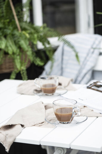 Impressionen zu IB Laursen Tasse mit Untertasse Glas, Bild 3