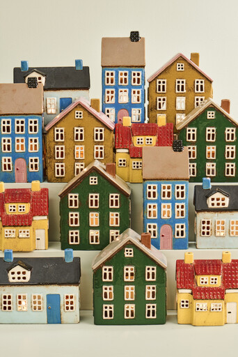 Impressionen zu IB Laursen Teelicht Haus My Home Town gelb, Bild 1