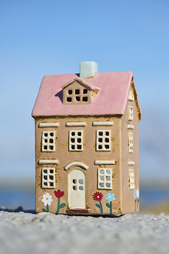 Impressionen zu IB Laursen Teelichthaus Nyhavn Blumen und rosa Dach, Bild 2