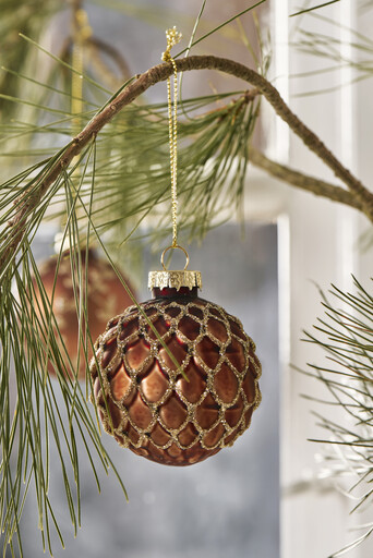 Impressionen zu IB Laursen Weihnachtskugel zum Hängen Glitter 2er, Bild 2