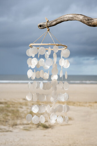 Impressionen zu IB Laursen Windspiel mit Strandmuscheln, Bild 1