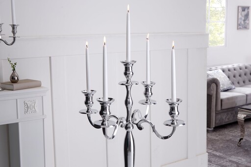 Impressionen zu Invicta Interior Kerzenständer Modern Barock 5-armig silber, Bild 4