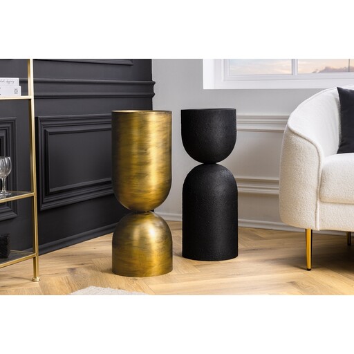 Impressionen zu Invicta Interior Invicta SANDGLASS Bodenvase XL Eisen Schwarz, Bild 1