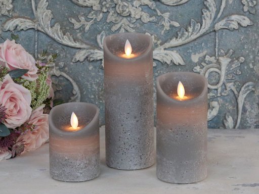 Impressionen zu Chic Antique Kerze LED Rustic mit Timer, Bild 1