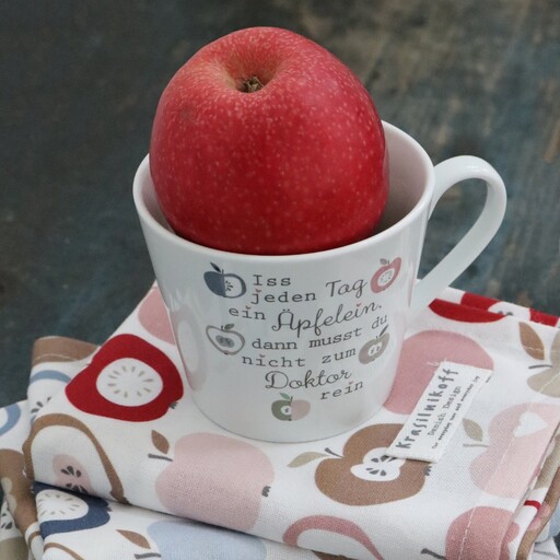 Impressionen zu Krasilnikoff Geschirrhandtuch Happy Apples, Bild 1