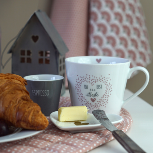 Impressionen zu Krasilnikoff Happy Cup Tasse mit Henkel Du bist die Beste, Bild 1