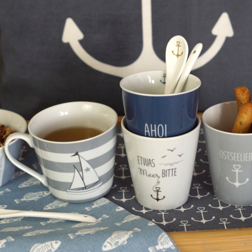 Impressionen zu Krasilnikoff Happy Mug Becher Etwas Meer bitte, Bild 1