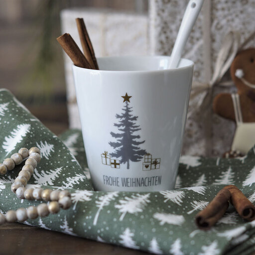Impressionen zu Krasilnikoff Happy Mug Becher Frohe Weihnachten, Bild 1