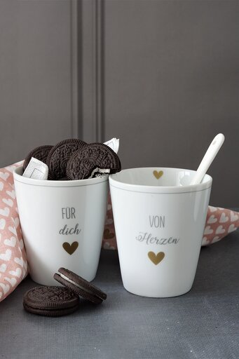 Impressionen zu Krasilnikoff Happy Mug Becher Für dich, Bild 1