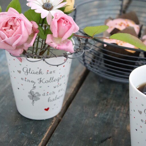 Impressionen zu Krasilnikoff Happy Mug Becher, Glück ist eine Kollegin wie Dich zu haben, Bild 1