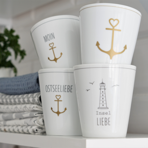 Impressionen zu Krasilnikoff Happy Mug Becher Insel Liebe, Bild 1