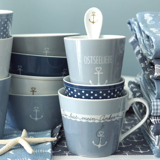 Impressionen zu Krasilnikoff Happy Mug Becher Ostseeliebe, Bild 2