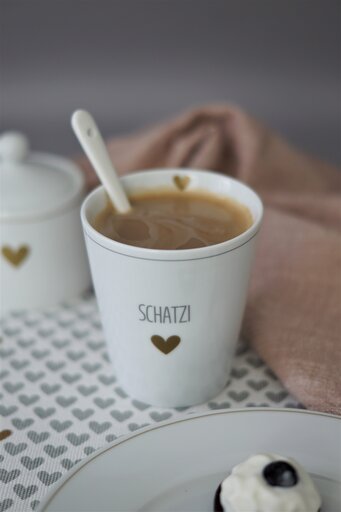 Impressionen zu Krasilnikoff Happy Mug Becher Schatzi, Bild 1