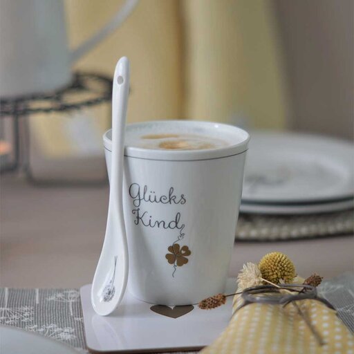 Impressionen zu Krasilnikoff Happy Mug Glückskind, Bild 1