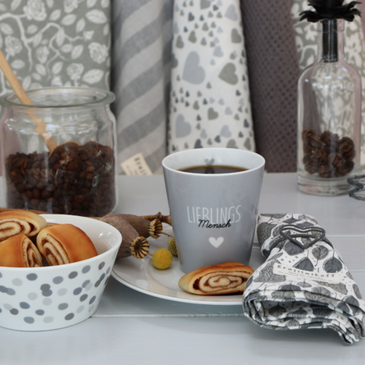 Impressionen zu Krasilnikoff Happy Mug Lieblings Mensch, grau, Bild 1