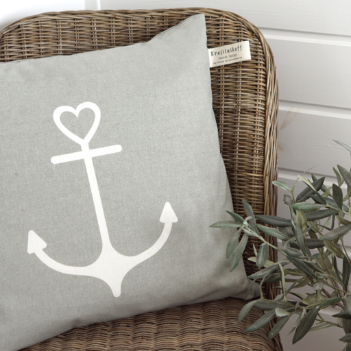 Impressionen zu Krasilnikoff Kissenbezug Anchor mit Ankermotiv, Bild 1