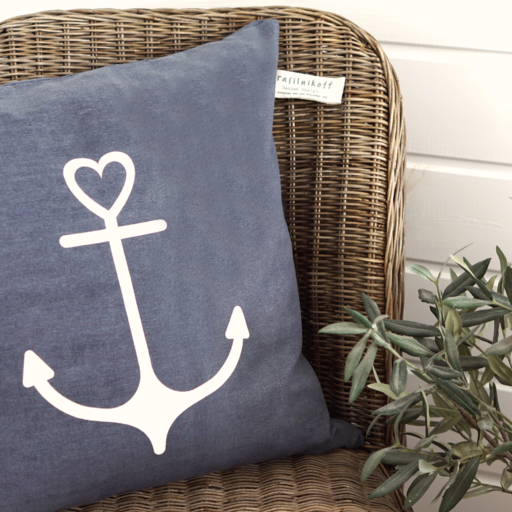 Impressionen zu Krasilnikoff Kissenbezug Anchor mit Ankermotiv, Bild 2
