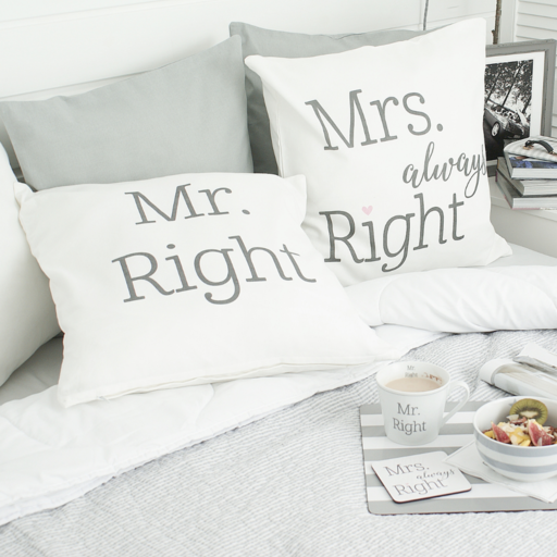 Impressionen zu Krasilnikoff Kissenbezug  Mrs. Always Right, Bild 1