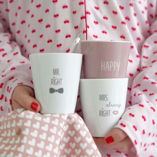 Impressionen zu Krasilnikoff Porzellanbecher Happy Mug Mr Right, Bild 2