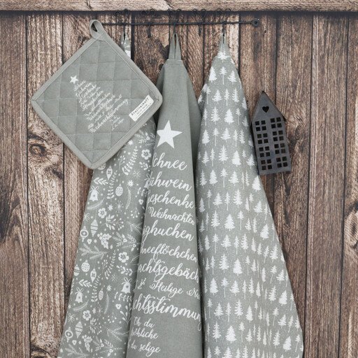 Impressionen zu Krasilnikoff Topflappen Christmas Words, Bild 1