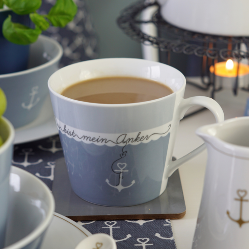 Impressionen zu Krasilnikoff Tasse, Happy Cup Du bist mein Anker, Bild 1
