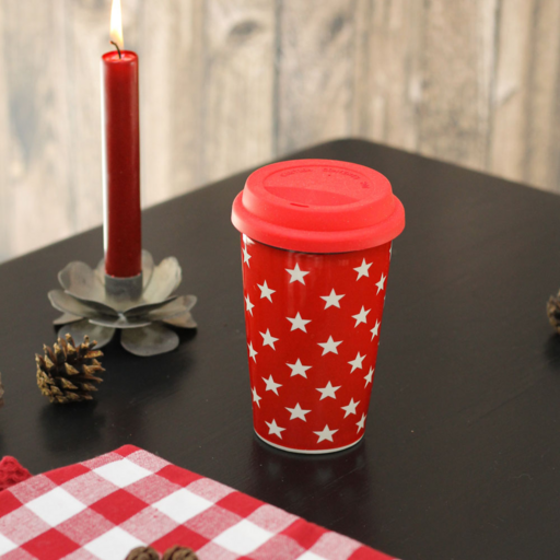 Impressionen zu Krasilnikoff Thermobecher Travel Mug Stars, Bild 2