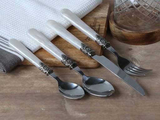 Impressionen zu Chic Antique Linas Besteck mit Silber Deko, Bild 3