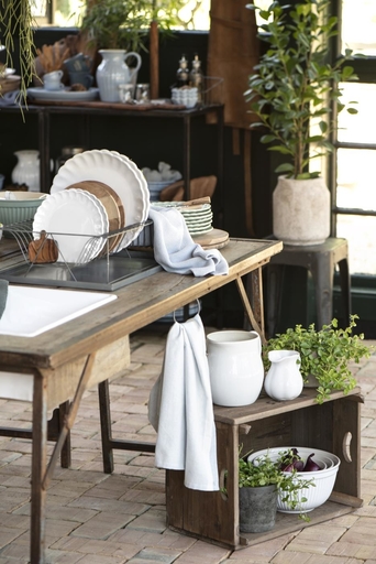 Impressionen zu IB Laursen Markttisch Unika aus Holz mit Metallgestell, Bild 2