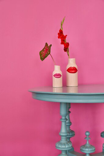 Impressionen zu RICE Keramik Vase Lipstick, Bild 2
