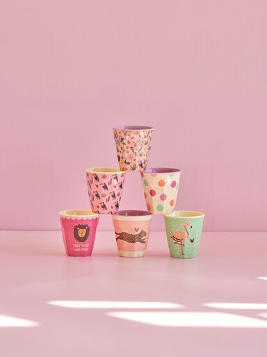 Impressionen zu RICE Kleine Melamin Kinder Becher Jungle Animals 6er Pack, Bild 2